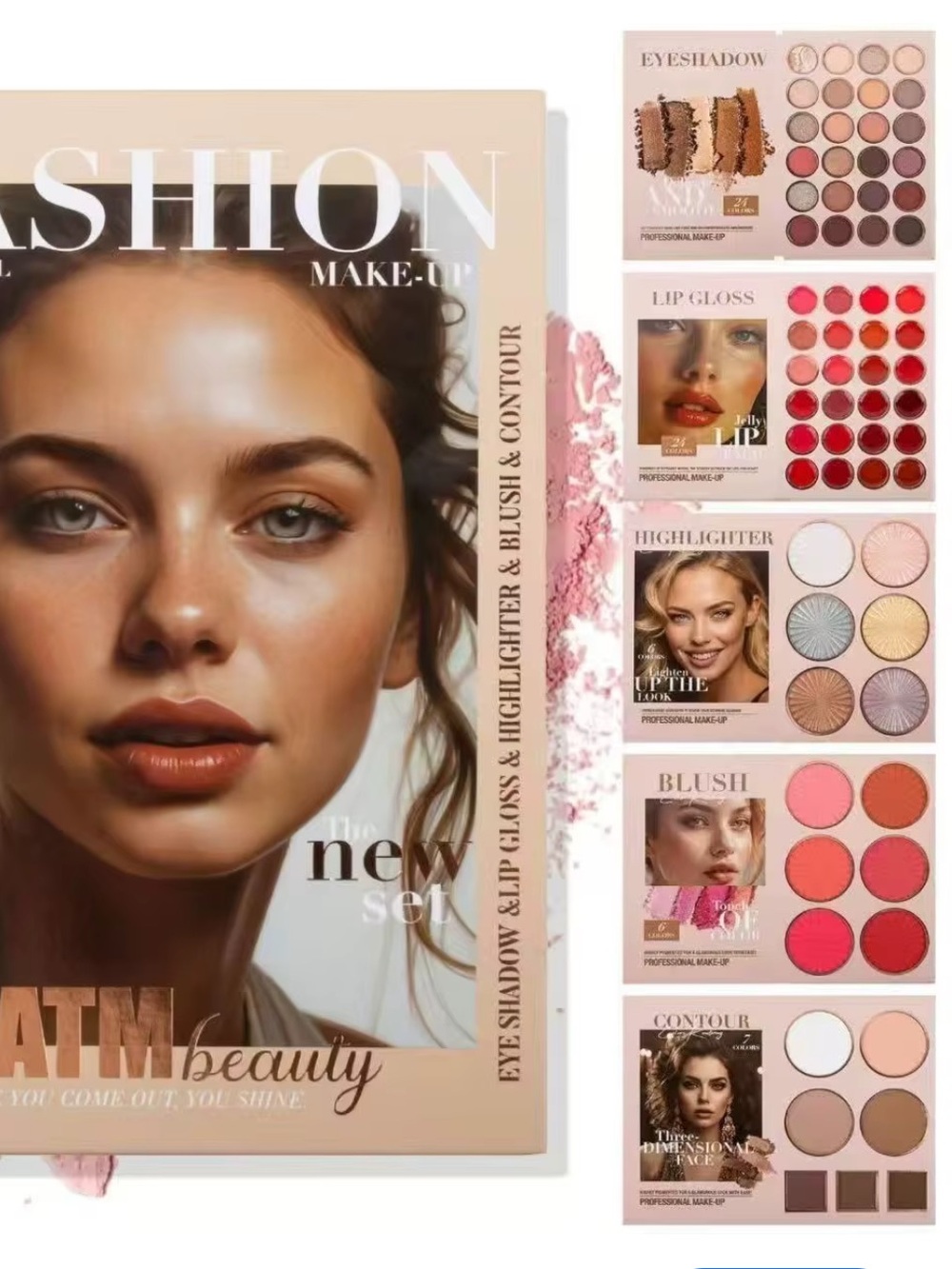 URATM Beauty 5-in-1 Foldable Make-Up Kit Book - Picture 1 of 8